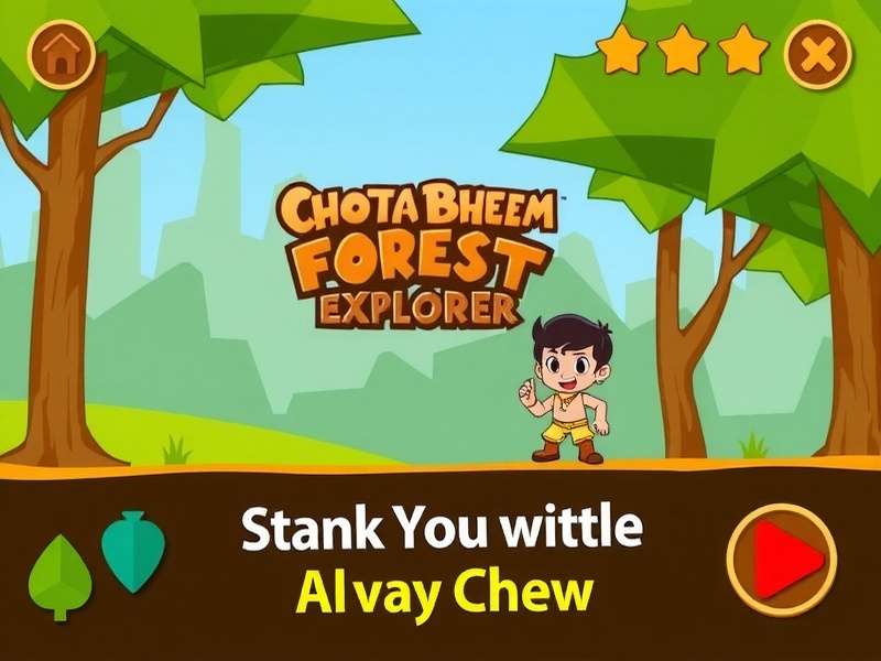 Chhota Bheem Forest Explorer Game Screenshot